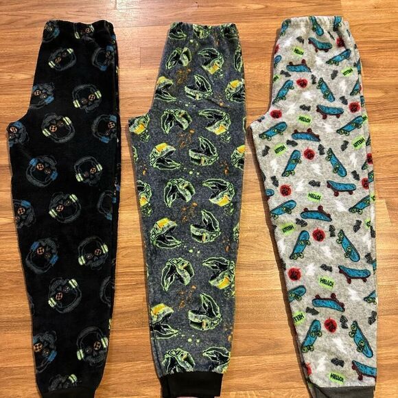Wonder Nation Fleece Pajama Pants set of 3 | Boys XXL - Picture 1 of 13